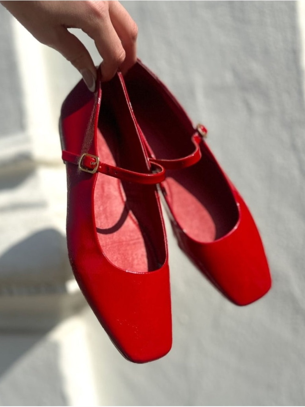 NWT COPENHAGEN ALL FOR LOVE-PATENT LEATHER- RED SIZE 10